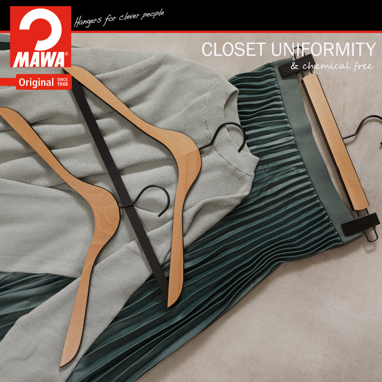 Mawa Wood Kids Hangers with Clips for Skirt/Pants Wayfair